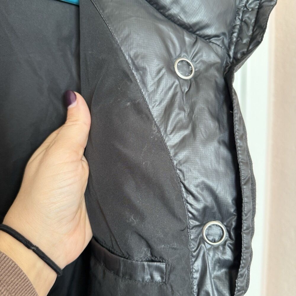 Prana Womens Black Quilted Down Puffer Vest Size Small Warm Outdoors Winter - Picture 7 of 7